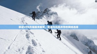 移动VPN月租服务解析，便捷与风险并存的网络选择