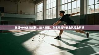 代理VPN名称解析，技术原理、命名规则与安全风险全解析