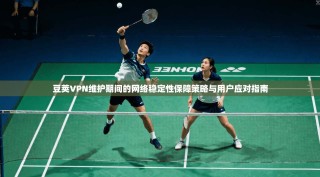 豆荚VPN维护期间的网络稳定性保障策略与用户应对指南