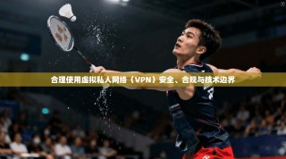 合理使用虚拟私人网络（VPN）安全、合规与技术边界