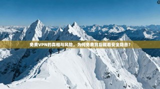 免费VPN的真相与风险，为何免费背后藏着安全隐患？
