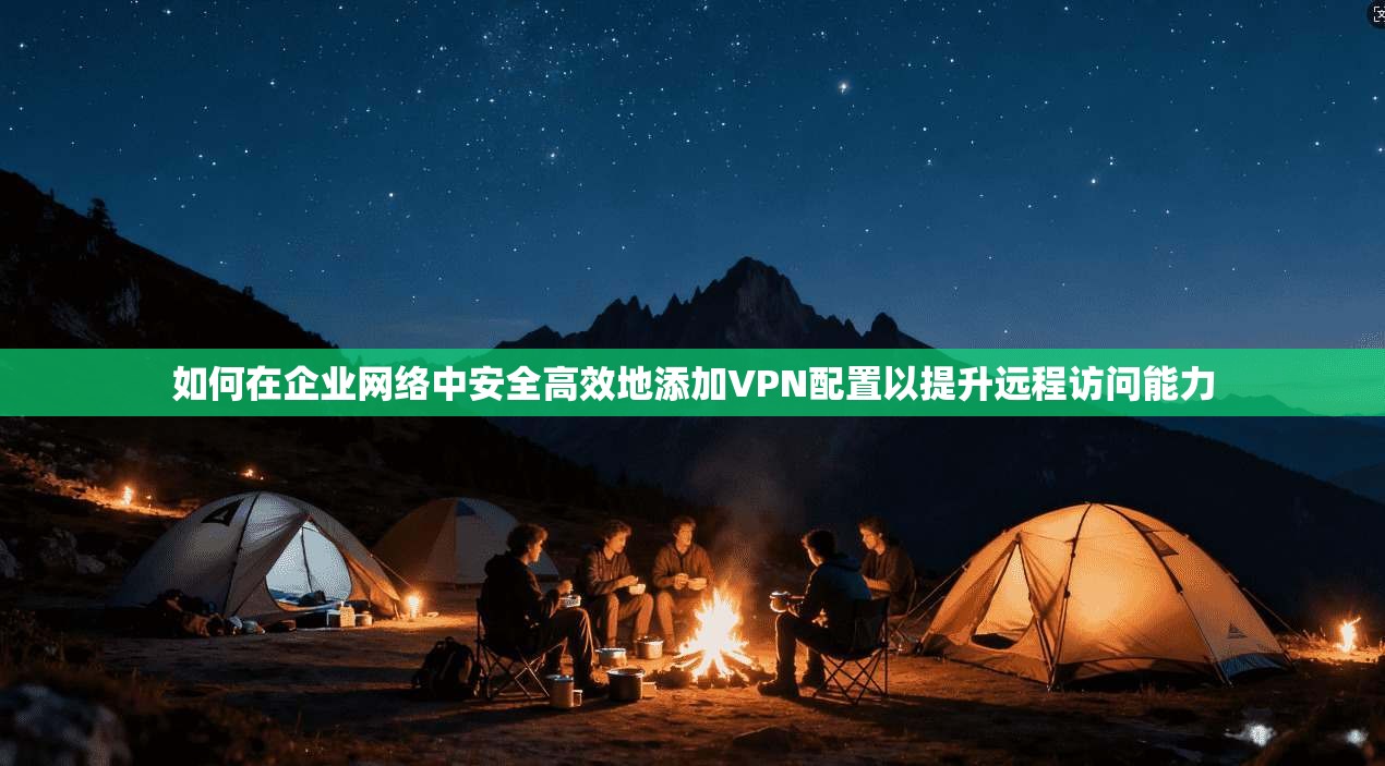 如何在企业网络中安全高效地添加VPN配置以提升远程访问能力