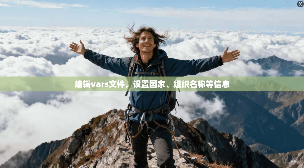 编辑vars文件，设置国家、组织名称等信息