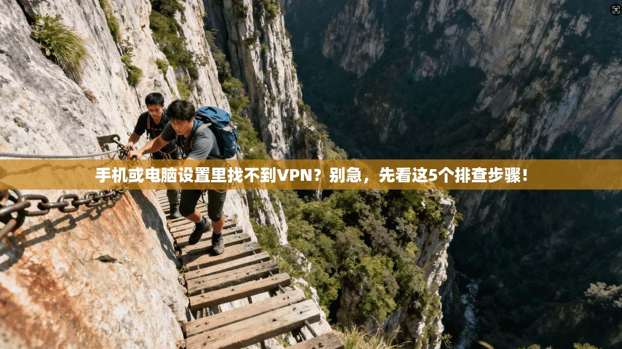 手机或电脑设置里找不到VPN？别急，先看这5个排查步骤！