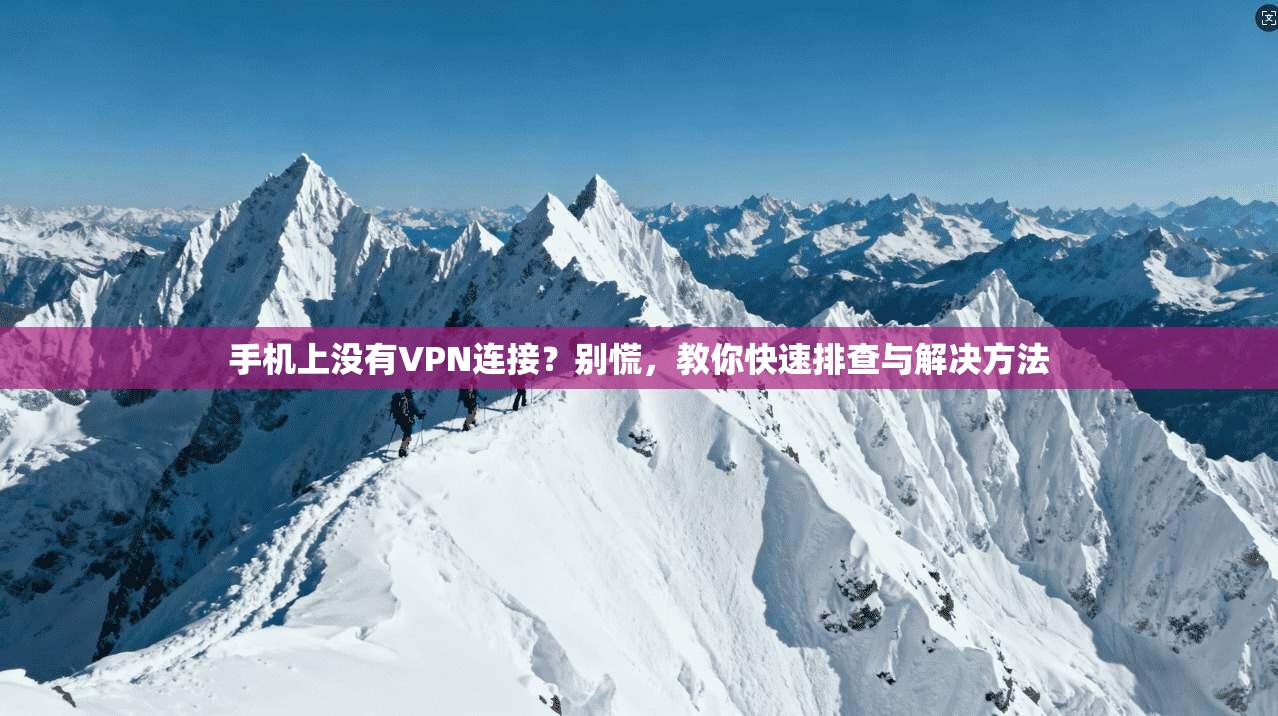 手机上没有VPN连接？别慌，教你快速排查与解决方法