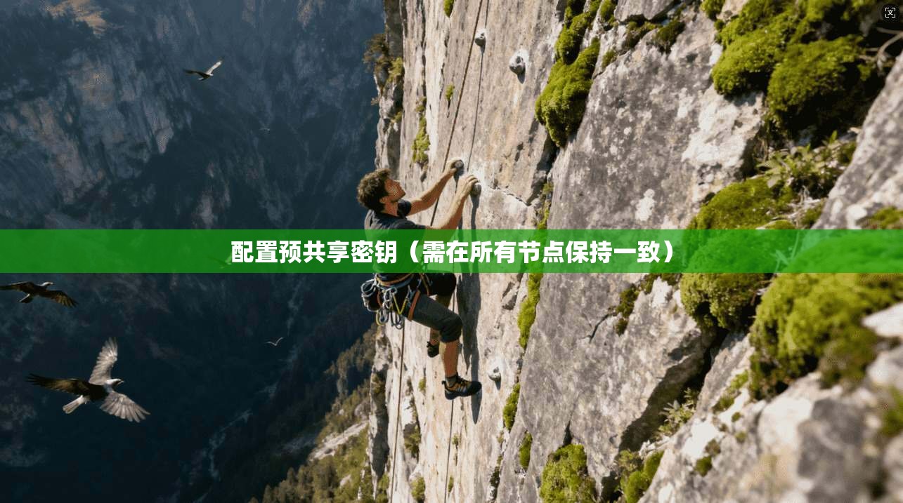 配置预共享密钥(需在所有节点保持一致) 配置预共享密钥(需在所有节点保持一致)